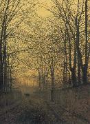 Atkinson Grimshaw October Gold oil painting picture wholesale